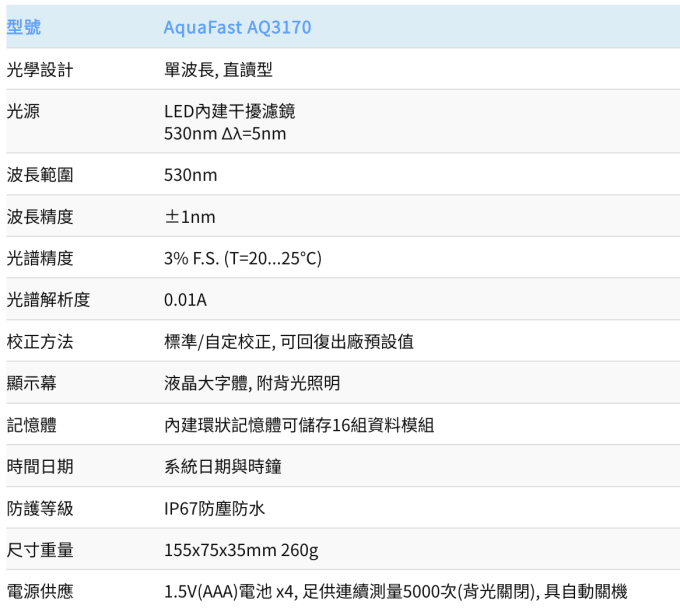 Thermo Orion 餘氯計 AQ3170 攜帶型