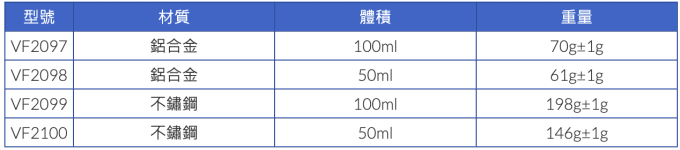 TQC Sheen 比重杯 VF2xxx 密度杯 比重計